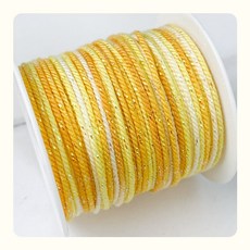 그라데이션 펄 1.5mm 면사 매듭실, 망고, 1개