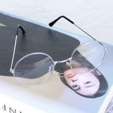 [2개묶음] 철테 안경 실버 동글이 동글이안경 해리포터안경 ssg*02299dT