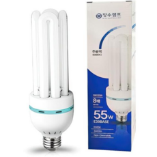 테라스 장수 삼파장전구 EL 램프 벌브 다마 조명 베란다 55W 주광E39 79000EA 1EA, 본상품