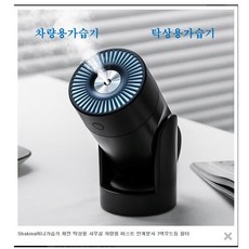 르마클 가습기 차량용 탁상용 가습기 각도조절 가습기 방향제 가습기, 화이트, 1