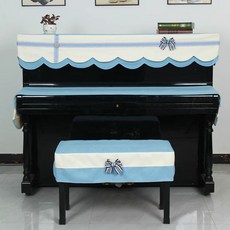 피아노 소음키퍼 덮개 방진매트 꾸미기, 1개, G. 네이비 블루