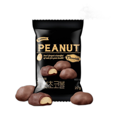 썬넛트피넛초코볼X/볶음땅콩초코견과다크초코초콜릿하루견과, 20g, 20개
