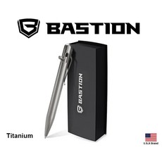 Bastion REGAL Titanium Bolt Action Pen 鈦版L型側推結構, 1個