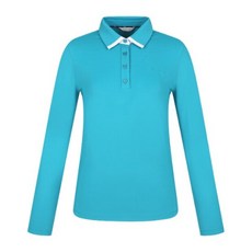 핑골프웨어 KQF 121D3TO052_TQ 여성 배색 포인트 카라 긴팔 티셔츠 2793835