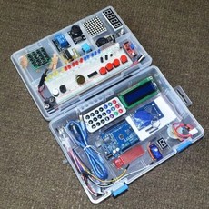 RFID 학습 스위트 키트 LCD 1602 릴레이 LED 업그레이드 버전 스타터 소스 프로그래밍 가능 로봇 DIY, Large plastic box, 1.Large plastic box