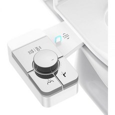 변기 시트용 업그레이드 비데 부착 각도 조절 가능한 이중 노즐 셀프 클리닝 후면 및 여성 세척을 위한 비전기 비데 부착물 제어 가능한 신선한 냉수 압력 (크롬)