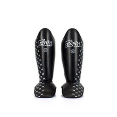 古川小夫 FAIRTEX SP5 護腳脛-黑色，高密度泡棉，人體工學設計，透氣舒適，魔鬼氈固定, 1個, XL碼