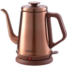 DmofwHi 클래식 푸어 오버 전기 주전자(1.0L) BPA-FREE, 구리