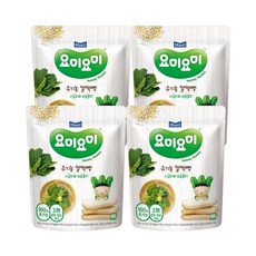 매일유업 요미요미 유기농 쌀떡뻥, 시금치와브로콜리, 30g, 4개
