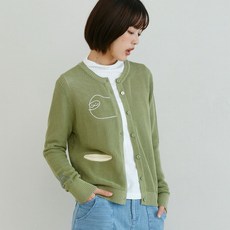 a la sha 動物躲貓貓洞洞針織外套 C2528022，舒適透氣，可愛俏皮, 深藍,S, 1個