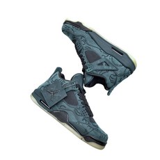 籃球鞋air A/J aj4graffiti 純黑色組合930155 001