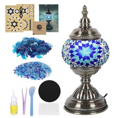 GYHPD DIY 터키식 모자이크 램프 만들기 키트 성인 및 청소년을 위한 완벽한 모자이크 아트 및 공예 프로젝트 키트 나만의 테이블 램프 만들기, GYHPD DIY 터키식 모자이크 램프 만들기 키트,