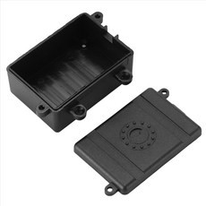 수신기 상자 RC 자동차 라디오 박스 장식 도구 플라스틱 1/10 RC 록 크롤러 자동차 축 SCX10 RC4WD D90 D110 D130, 검은색