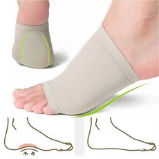 헬스퍼스트 3D 실리콘 발 아치 보호쿠션패드 세트 스킨, 1세트