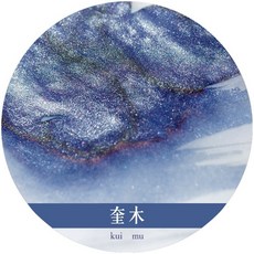 RAYRAYGO 28星宿閃粉彩色墨水 18ml 鋼筆墨水 繪畫墨水 練字墨水 星空墨水 漸變墨水 金粉墨水, 1個, 奎木, 奎木