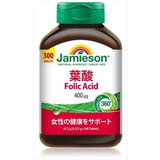 제이미슨 엽산 400mcg 300캡슐, 1개, 1g