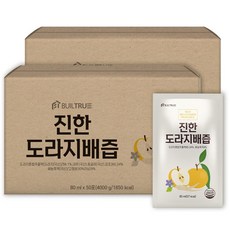 진한 도라지배즙 국산 식약처인증 HACCP, 100개, 80ml