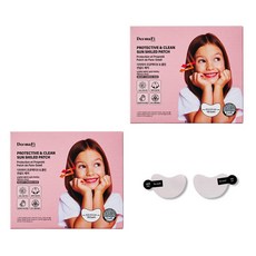 더마파이 아동용 프로텍티브 앤 클린 썬쉴드 패치 하트치크 UPF50+, 0.4g, 5개