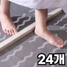 벨루빈 강력접착 미끄럼방지 스티커 욕실 화장실 계단 테이프, 투명, 24개