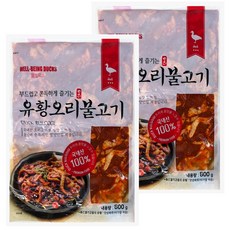 양념 오리주물럭 국내산 오리 불고기, 800g, 2개