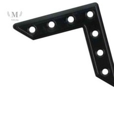 휘어짐방지 평철 ㄱ자 흑도장 경첩 브라켓 연결철물, 1) 75X75X18/흑도장, 단일사이즈