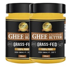 호주 코코어스 Coco Earth Butter Grass Fed 100% 퓨어 풀을 먹인 버터유, 2개, 500ml
