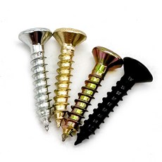 아이베란다 피스 스크류 목공용 나사못 미니피스 12 15 18mm, 15mm, 검정, 100개