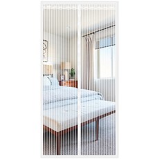 마그네틱 현관문 방충망 자석 모기장 방문형 여름 철 벌레 모기 파리 방충문 아파트 현관 베란다 자동 닫힘 메쉬 그물망 커튼, 1개, 화이트