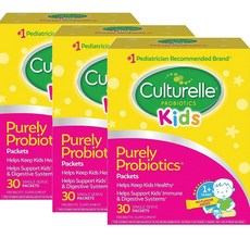 Culturelle 순수 프로바이오틱스 30회분 개별 포장, 30정, 3개
