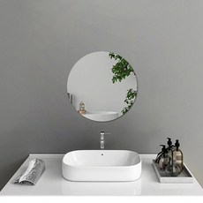 아크릴 원형 거울 욕실 화장실 세면대 벽 자체 접착 부드러운 거울 침실 화장대 거울