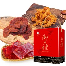 健康本味肉乾系列禮盒3入組, 1個