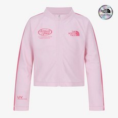 노스페이스 키즈 NJ5JS30U 걸즈 서프 래쉬가드 집업 CANDY PINK YEW342 JXV413