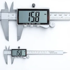 디지털 버니어 캘리퍼스 6 인치 0150mm LCD 디스플레이 미터법 변환 고정밀 측정 도구 Style1, 1세트
