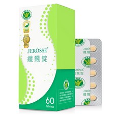 JEROSSE 婕樂纖 纖飄錠 60錠/盒 國家認證 衛福部核可 雙認證 健康食品 不易形成體脂肪 調節血脂, 1個, 60顆