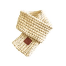 普特汽車精品 毛線貼標小圍巾 兒童圍巾 短圍巾 針織圍巾 毛線圍巾 冬天圍巾 小孩圍巾 小圍脖 寶寶圍巾