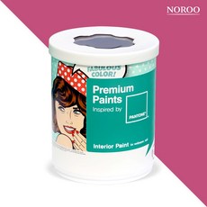 노루페인트 팬톤 내부용 실내벽면 무광 페인트, 172031FuchsiaRose, 1L, 1개