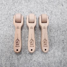 크래프트하우스 프리미엄 친환경 원목 시접 롤러 찬다리미 헤라 룰렛 시접자 문진, 1개