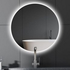 거울 파우더룸 벽걸이 원형 디밍 욕실 인테리어 led 화장대 [1EA 또는 1set 구성], 단일옵션