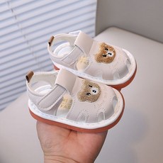 寶寶叫叫鞋 學步鞋 涼鞋 嗶嗶鞋 透氣涼鞋 叫叫學步鞋【1569人收藏】夏季新款寶寶涼鞋0-1嵗2叫叫鞋軟底卡通嬰兒