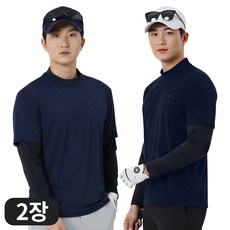 디퍼디 남성 프리미엄 냉감 반목 쿨티 쿨토시 일체형 티셔츠 스포츠 골프웨어 등산 작업복 2장세트