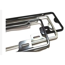 瘋馬車舖 汽車新式七碼輕量合金車牌框 大牌框 附贈同色合金牌照螺絲, 1個, 鈦色, 鈦色