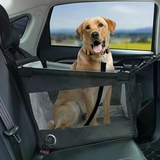 강아지 카시트 애견 자동차 집 분리칸 안전 칸막이 공간, 1. 블랙 * 1개