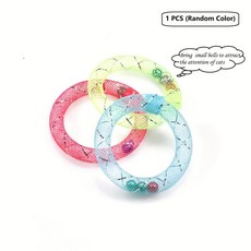 고양이 셀프 플레이 도넛 모양의 튜브 벨 소리 봄 핥는, 1개, 1. 1pcs