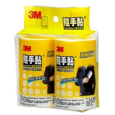 3M 隨手黏 毛絮黏把 衣物用補充包56張 2捲入, 1個