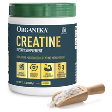 Organika 純微粉化一水肌酸 無味, 1個, 500g