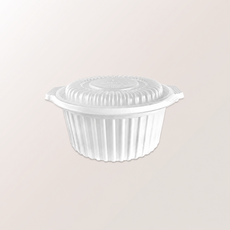 燉盅年菜盒 底+蓋 2500ml 外帶餐盒 0506 耐熱 便當盒 可微波, 1個, 50個裝