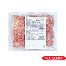에쓰푸드 전지 베이컨 3mm 슬라이스 1kg 냉동 대용량 요리용 베이컨, 1개