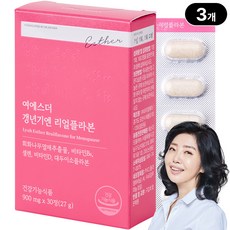 본사직영 여에스더 갱년기엔 리얼플라본 l 갱년기 여성 건강 기능성 l 국민영양 프로젝트, 30정, 3박스