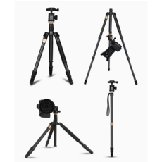 ZIFON YT-2000 AI 파노라마 헤드 팬 틸트 비디오 삼각대 스태빌라이저, QZSD 999S 삼각대, 1개