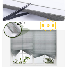 붙이는 무타공 블라인드 사무실 원룸 창문 커튼 햇빛가리개 부직포 세로 브라인드 NDB